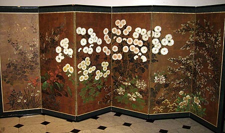 six panels signed screen - Six panels signed screen - Japan early XIXth century - screens