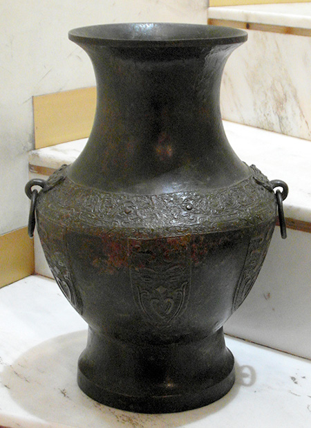 grand vase en bronze  patine brune - Grand vase en bronze  patine brune - Dynastie Ming vers 1500 - bronzes