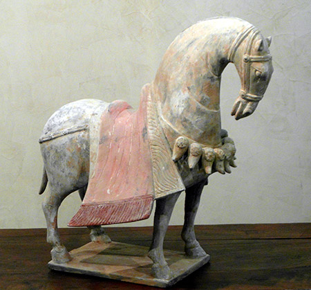 caparisoned horse - Caparisoned Horse - Northen Wei Dynasty (386-535) - terra cotta