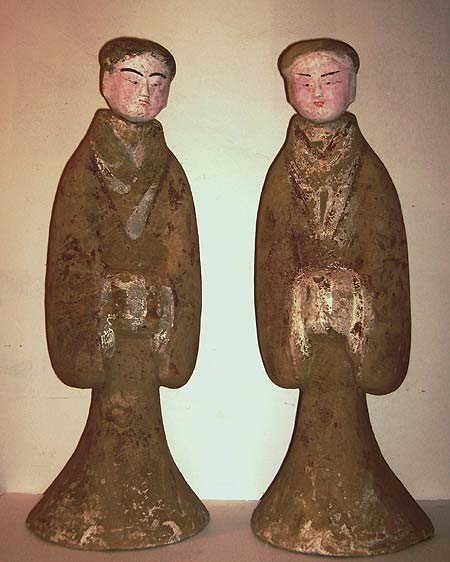 important couple of dignitaries - Important couple of dignitaries - Han Dynasty ( -220 BC + 206 AD ) - files