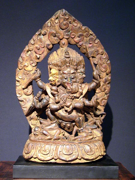mahakala in wood - Mahakala in wood - Tibet XVII th century - wood