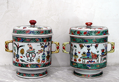 paire de petits pots - Paire de petits pots - Priode Kangxi (1662-1722) - porcelaines