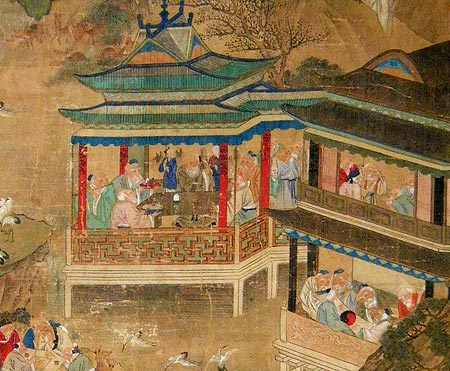 important painting on silk - Important Painting on silk - China  XVIII th century - paintings