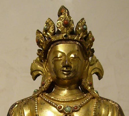 amitayus en bronze doré - Amitayus en bronze doré - Tibet vers 1700 - archives
