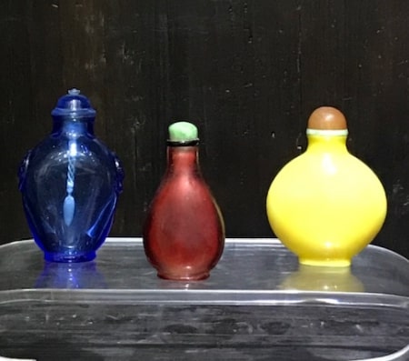 monochrom glass snuff bottles - Monochrom glass snuff bottles - XIXth century - various