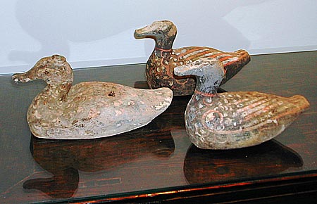 groupe de 3 canards - Groupe de 3 canards - Dynastie Han ( -206 av + 220 ap JC ) - archives