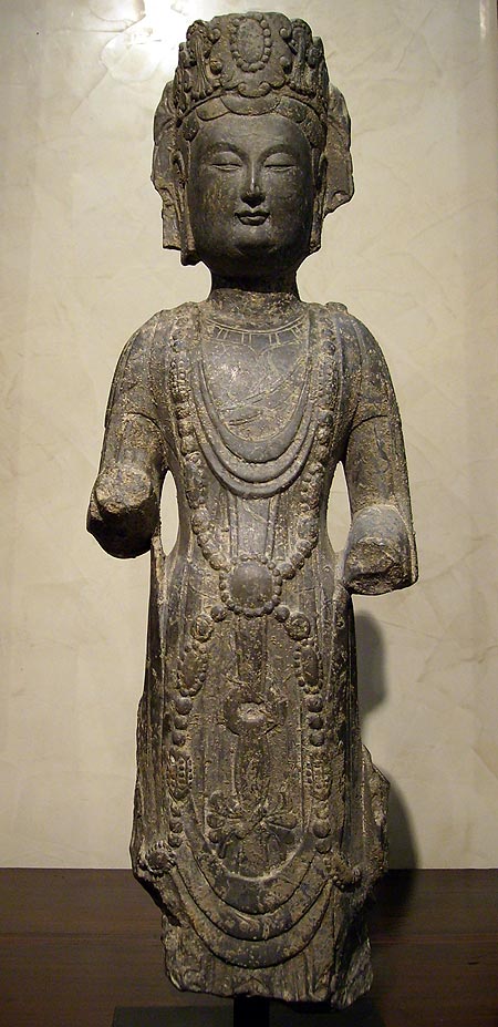 guanyin en grès - Guanyin en grès - Dynastie des Qi du Nord (550 - 577) - archives