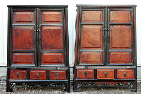 paire de petits cabinets - Paire de petits cabinets - XIX° siècle - mobilier