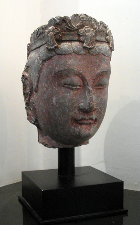 tête de boddhisattva - Tête de Boddhisattva - Dynastie des Qi du Nord (550-577) - archives