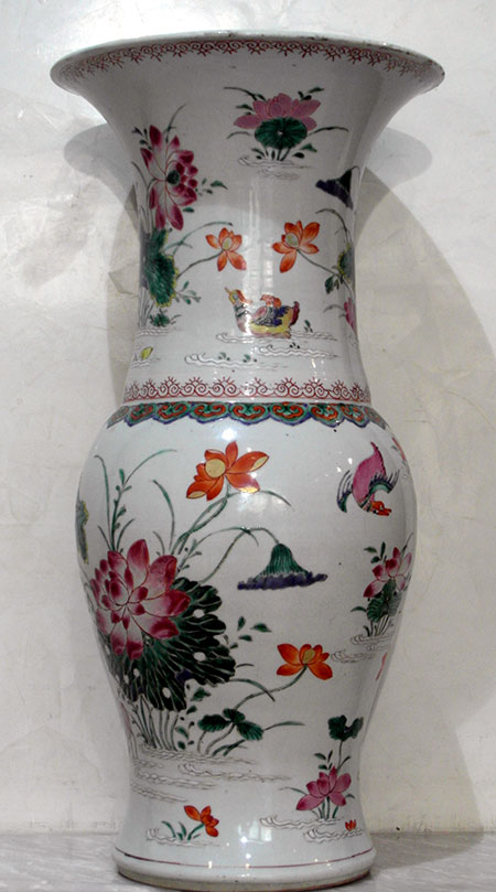 vase yen-yen famille rose - Vase yen-yen Famille Rose - Epoque Yongzheng (1723-1735) - archives