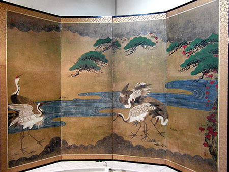 4 leaves screen - 4 leaves screen - Japan circa 1800 - screens