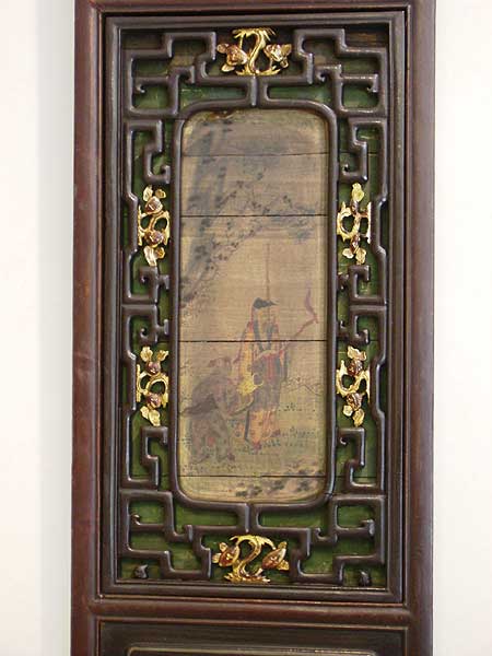 suite de 4 panneaux en bois peint - suite de 4 panneaux en bois peint - XVIII° siècle  - archives