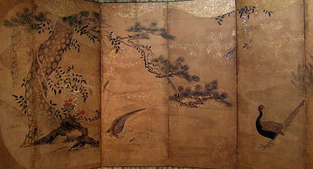 6 fold screen - 6 fold screen - Japan end XVIII th century - screens