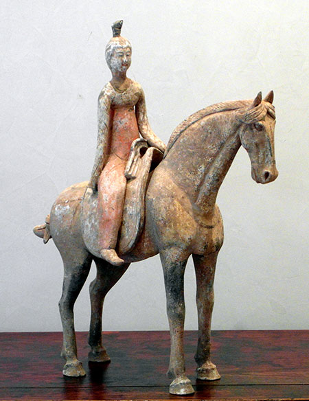 cavalière - Cavalière - Dynastie Tang (618-906) - terres-cuites