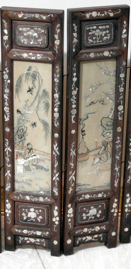 kesi inside wood with mother of perl - Kesi inside wood with mother of perl - XIXth century - screens