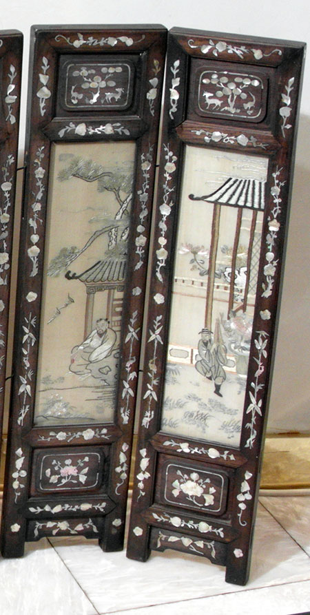 kesi inside wood with mother of perl - Kesi inside wood with mother of perl - XIXth century - screens