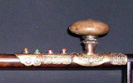 pipe à opium en bambou - Pipe à opium en bambou - Fin de la période Qing - archives