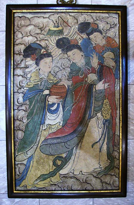 big stucco panel - Big stucco panel - Ming Dynasty circa 1600  - files