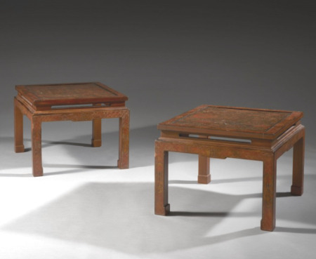 paire de petites tables - Paire de petites tables - Dynastie Ming XVIIème siècle - mobilier