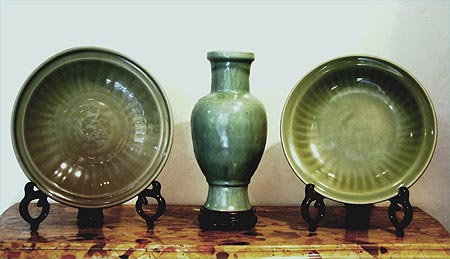 celadon group - Celadon group - XIVth century - porcelains