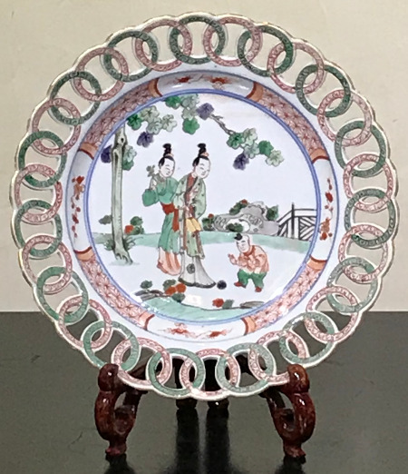 assiette famille verte - Assiette Famille Verte - période Kangxi (1662-1722) - porcelaines