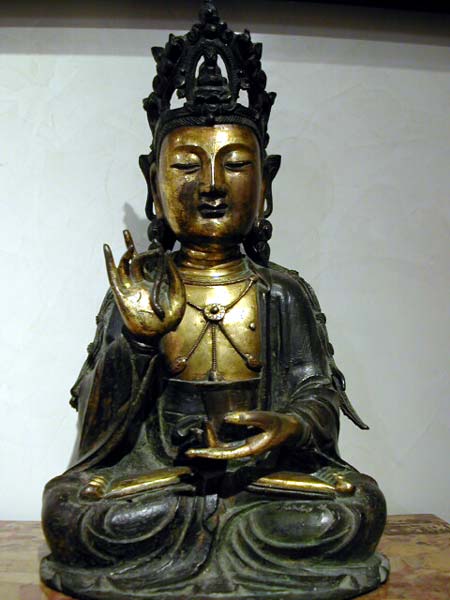 guaniyn en bronze - Guaniyn en bronze - Dynastie Ming ( 1368-1644 ) vers 1500 - archives