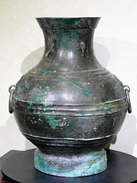 vase hu - Vase Hu - Dynastie Han (–206 av JC +220 ap JC) - bronzes