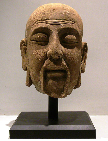 luohan head in gres - Luohan head in gres - Early Yuan Dynasty (1279 - 1368)  - files