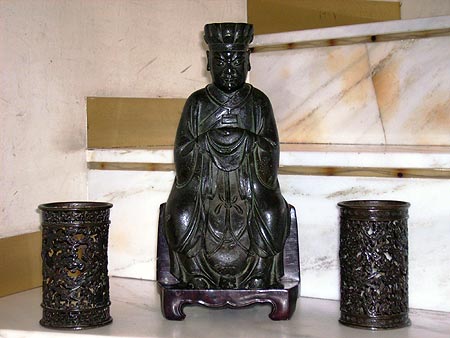 group of brown patina bronzes - Group of brown patina bronzes - Ming Dynasty XVI-XVIIth century - files