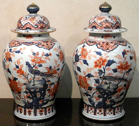 paire de potiches avec couvercles - Paire de potiches avec couvercles - poque Kangxi (1662–1722) - archives