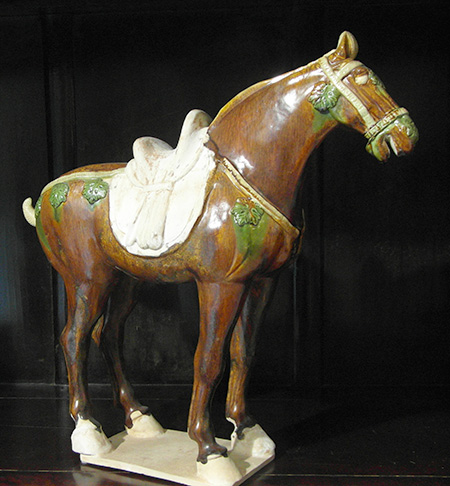 sancai horse - Sancai Horse - Tang Dynasty (618–907) - terra cotta